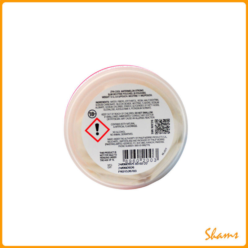 ZYN Cool Watermelon Strong Nicotine Pouches 11mg