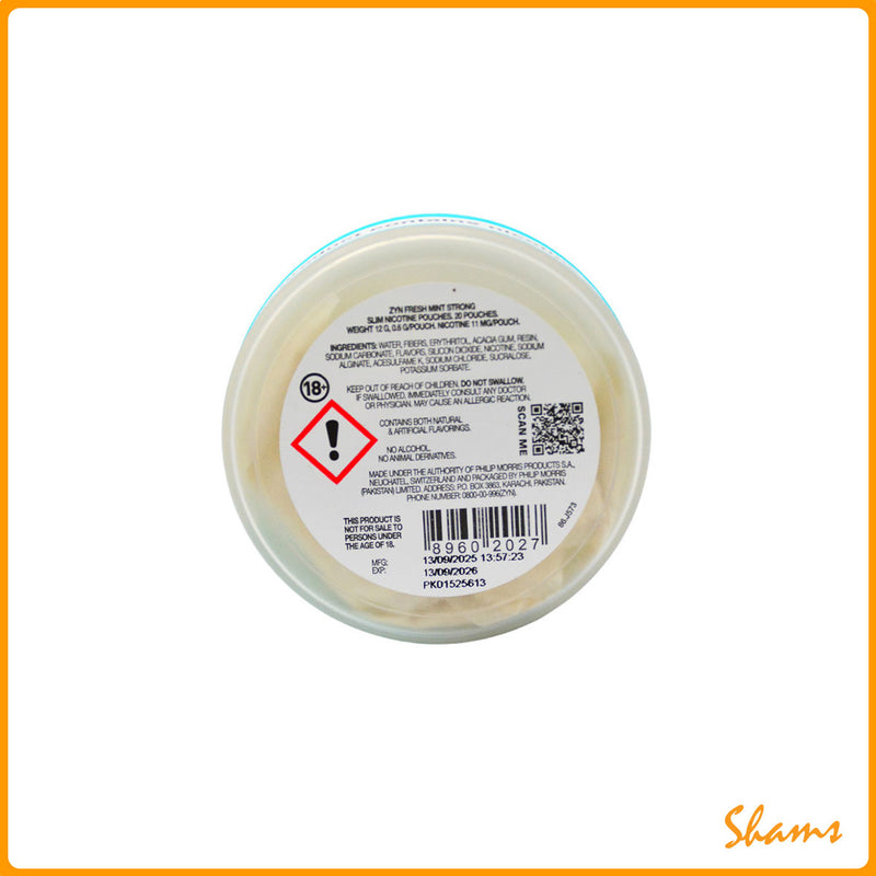ZYN Fresh Mint Strong Nicotine Pouches 11mg