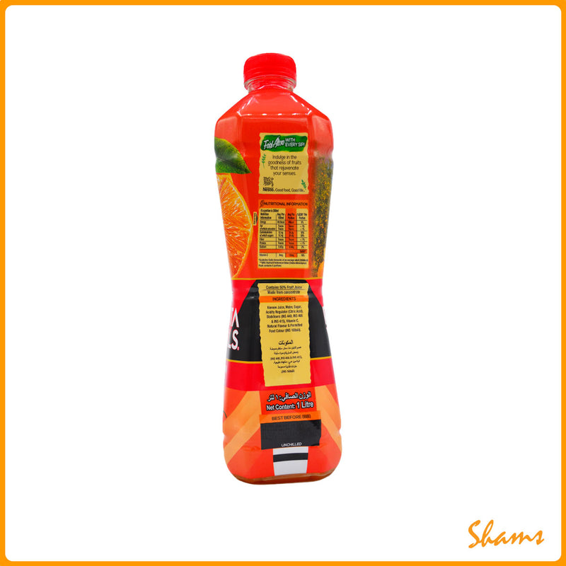Nestle Fruita Vitals Kinnow Nectar Fruit Drink 1Ltr