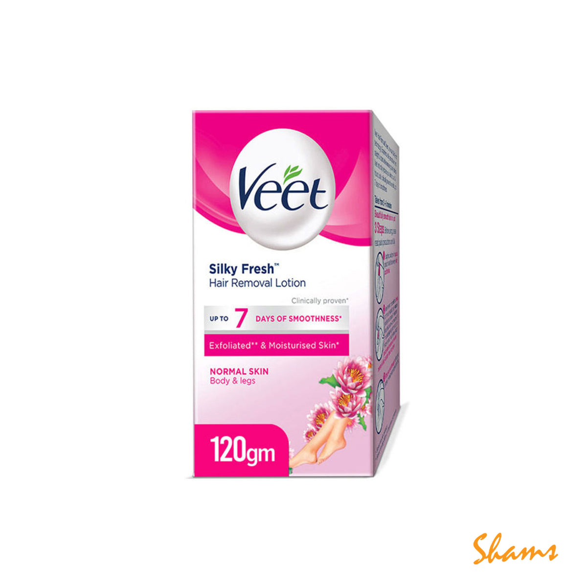 Veet Silky Fresh Hair Removal Lotion Normal Skin 120g