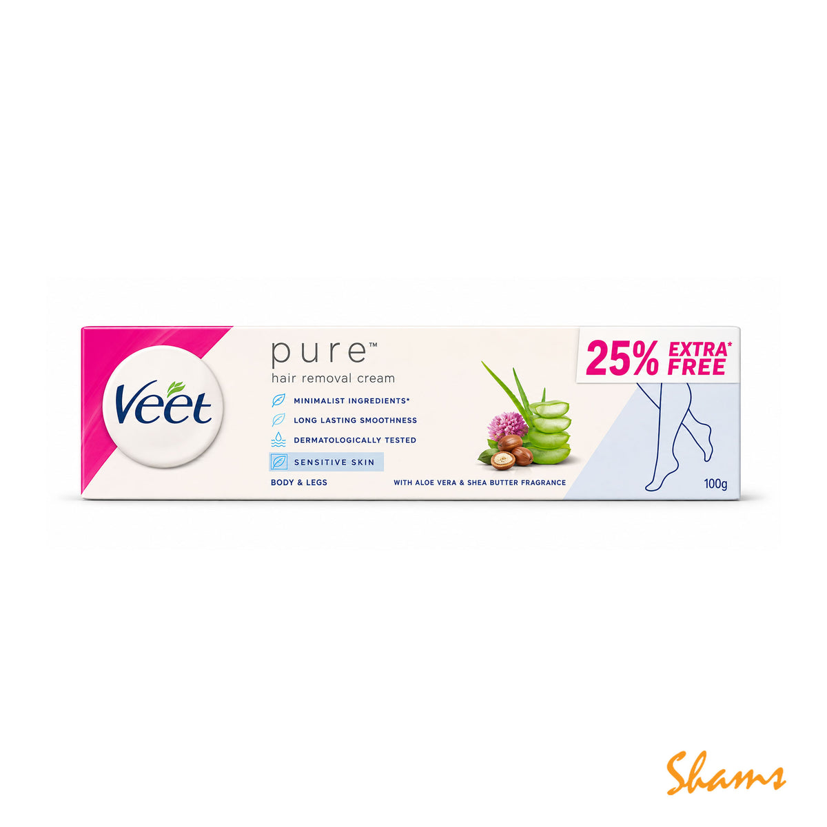 Veet Pure Hair Removal Cream 125g