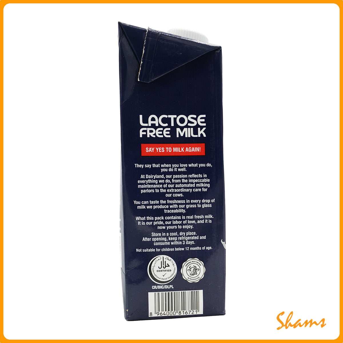 Day Fresh Lactose Free Milk 1Ltr