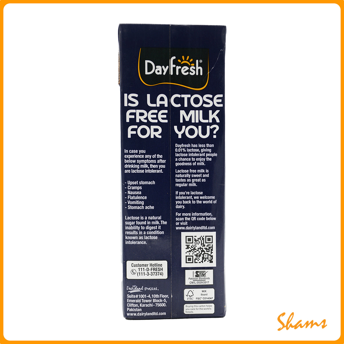 Day Fresh Lactose Free Milk 1Ltr
