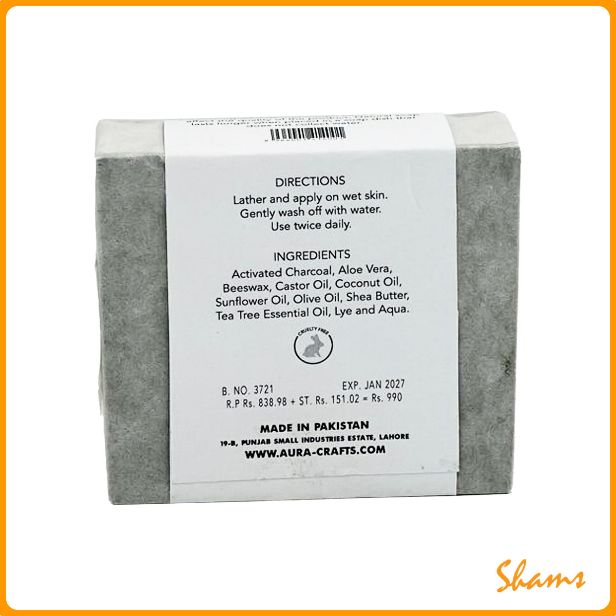 Aura Activated Charcoal 100g