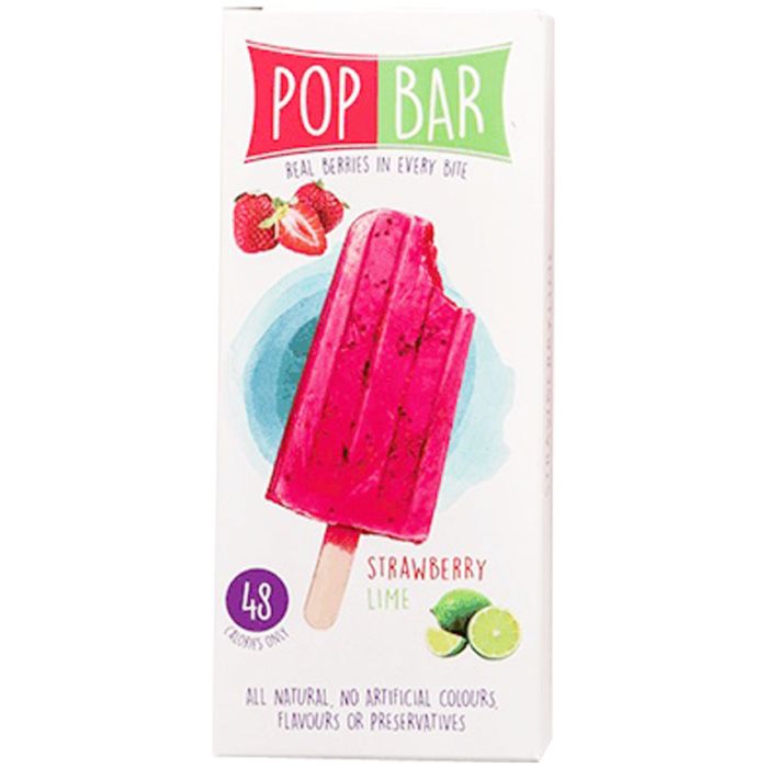 Pop Bar Strawberry Lime 80g