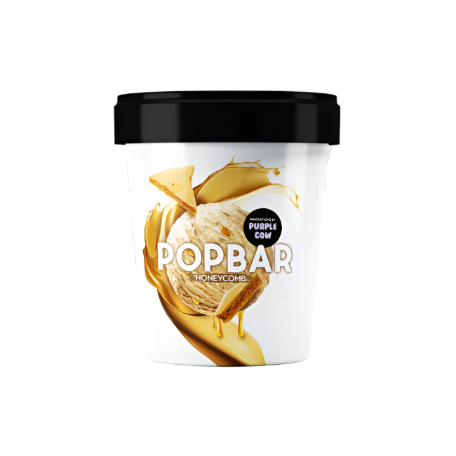 Pop Bar HoneyComb Icecream Tub 125ml