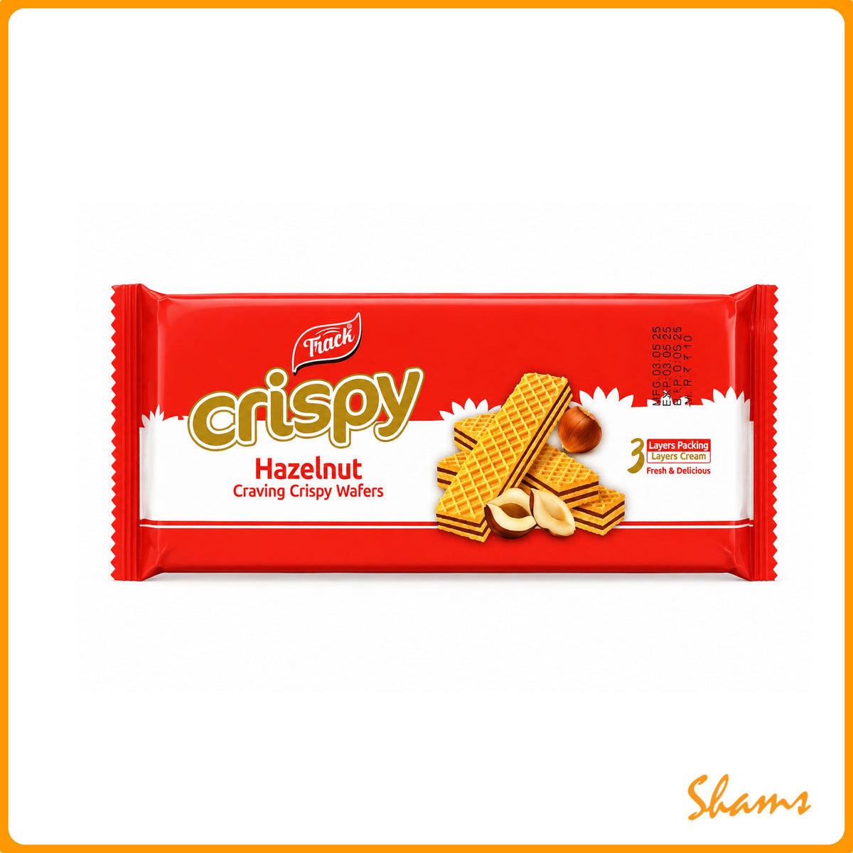 Track Crispy Hazelnut Craving Crispy Wafers 75g
