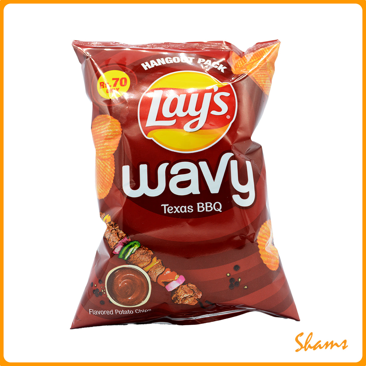 Lays Wavy Texas BBQ Chips 45g