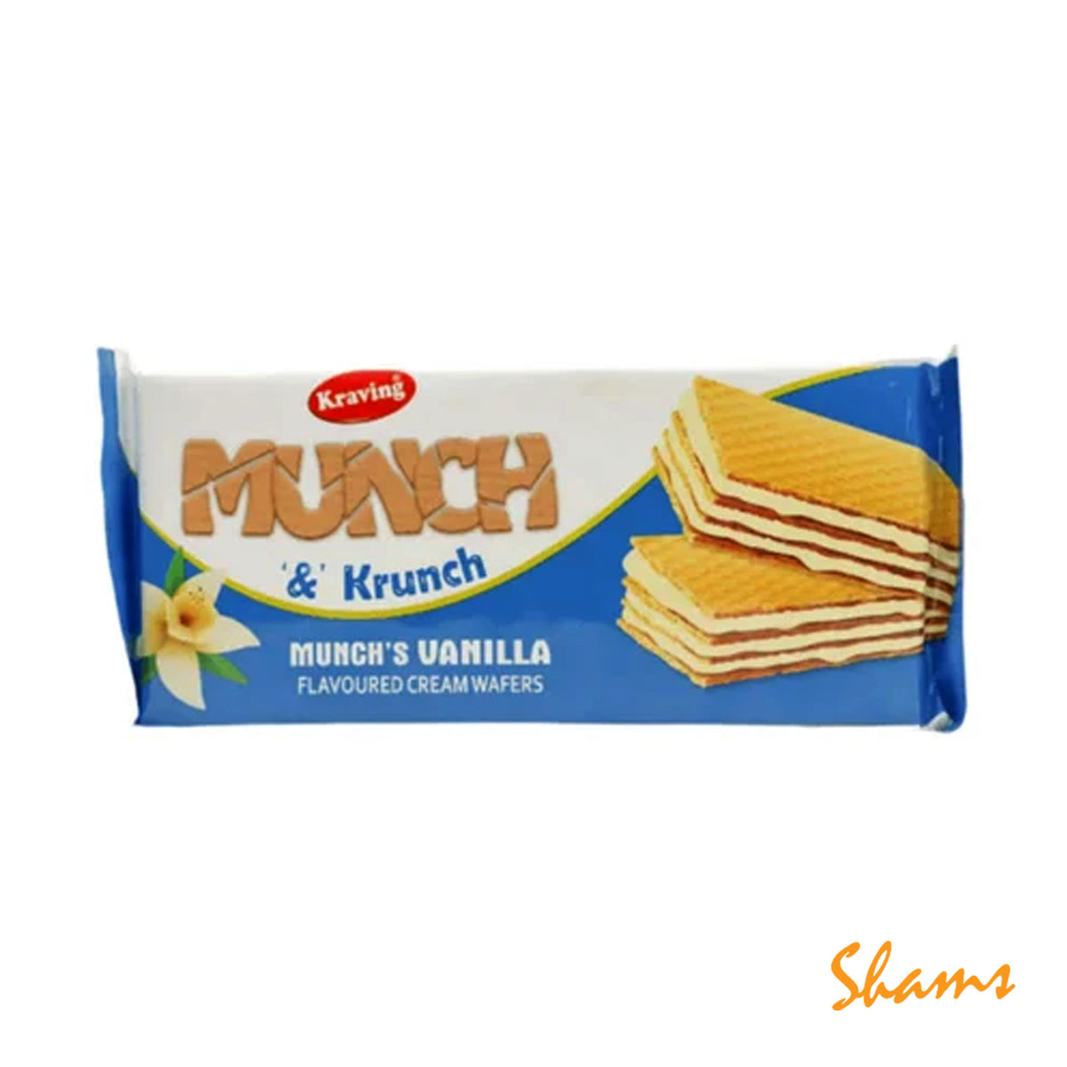 Kraving Munch & Krunch Vanilla Waffers 75g