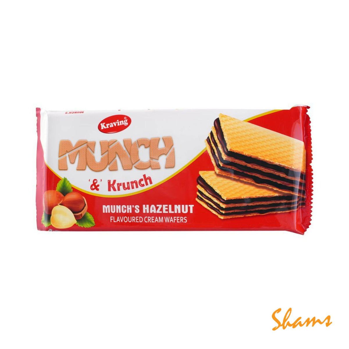 Kraving Munch & Krunch Hazelnut Waffers 75g