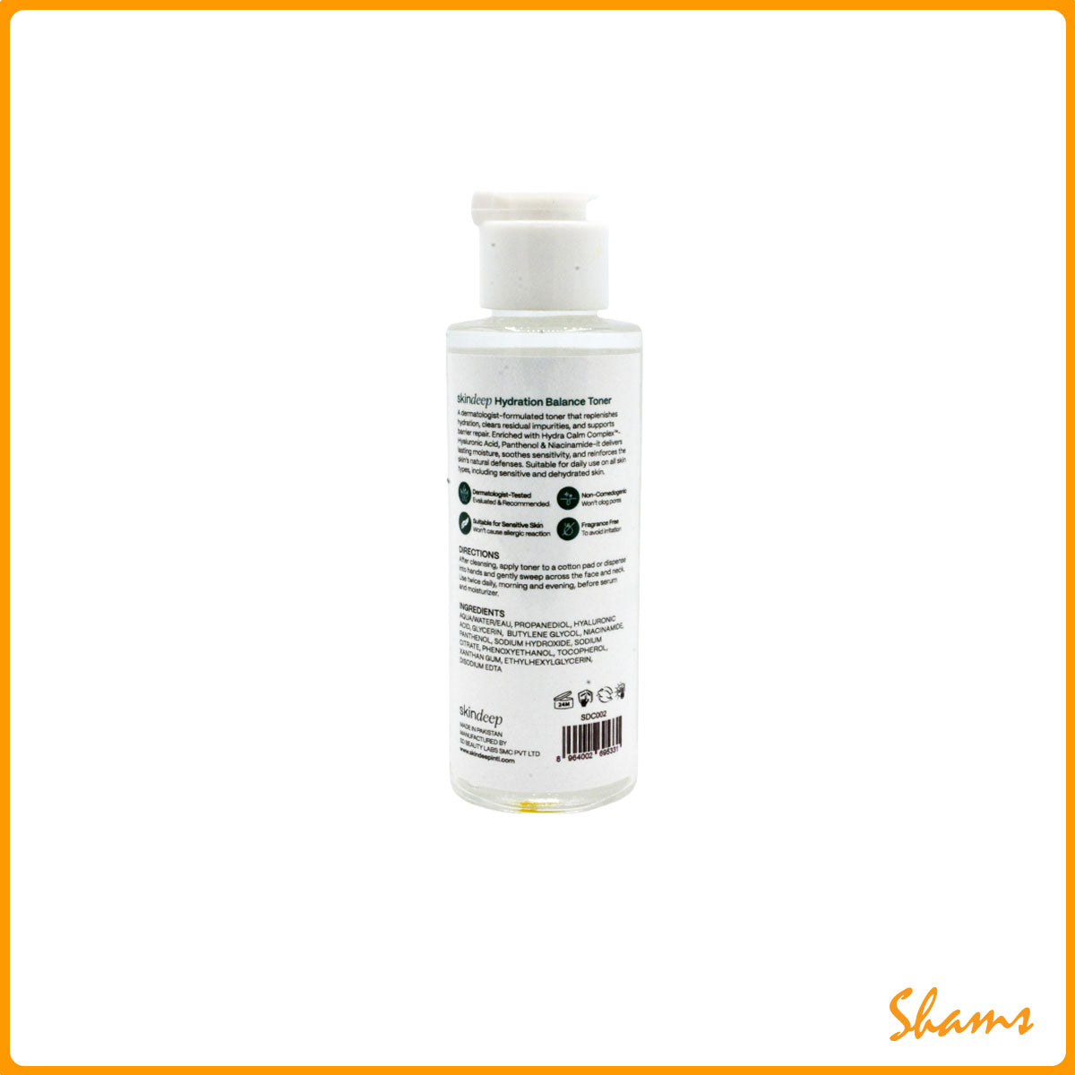 Skindeep Hydration Balance Toner 200ml