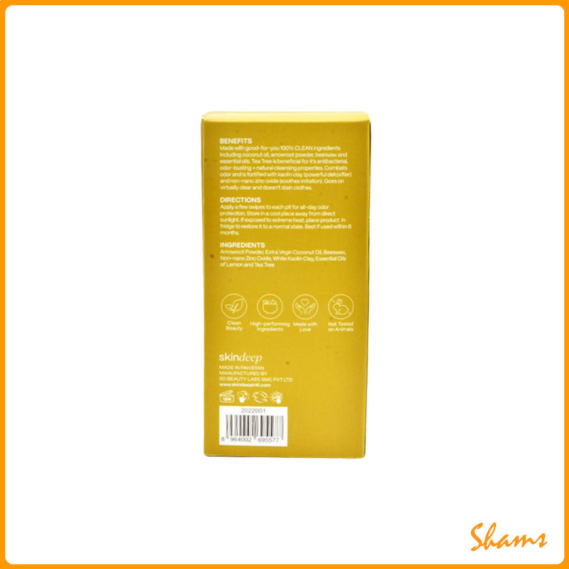 Skindeep Lemon + Tea Tree Deodorant Art