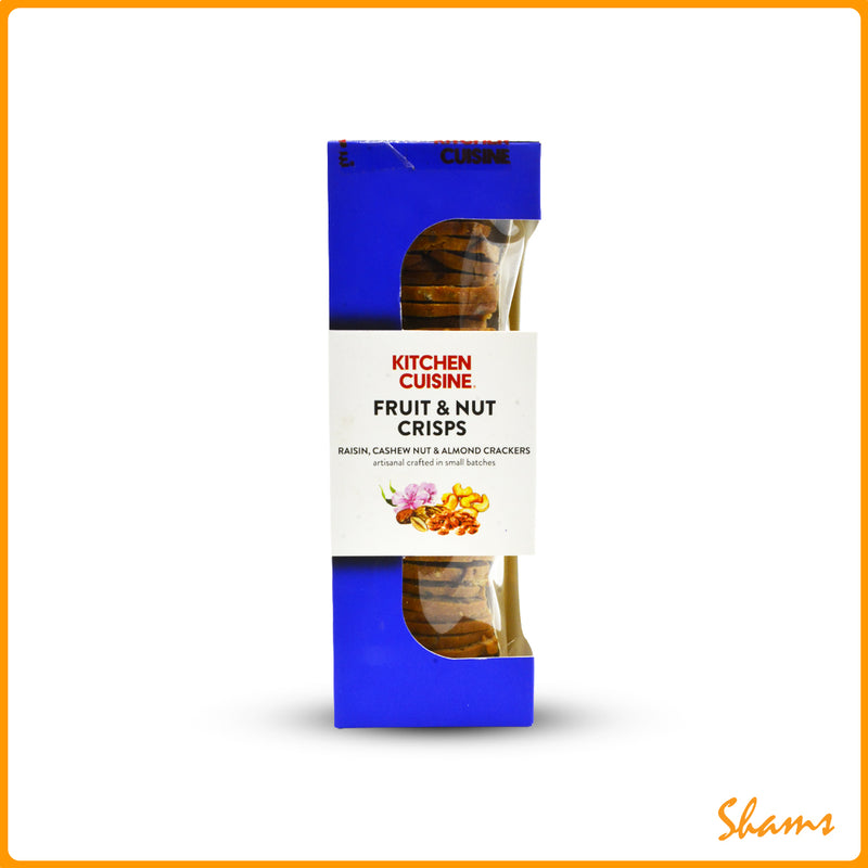 Kitchen Cuisine Fruit & Nut Crisps Raisin, Cashew Nut & Almong Cracker 160g