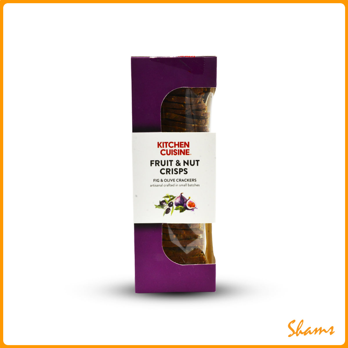 Kitchen Cuisine Fruit & Nut Crisps Fig & Olive Cracker 110g