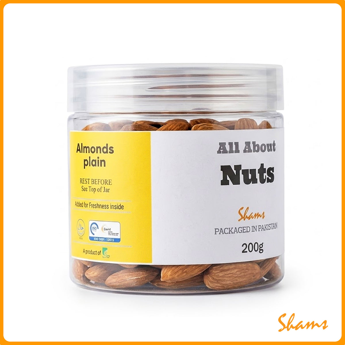 All About Nuts Almonds Plain 200g