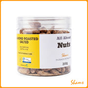 All About Nuts Almonds Salted Roasted 200g