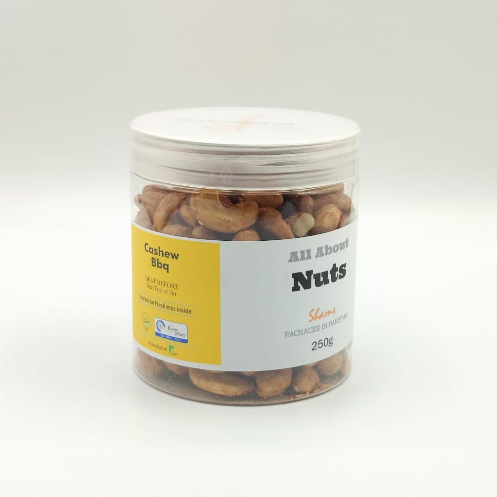 All About Nuts Cashew BBQ 250g - Shams Shopping Centre All About Nuts  