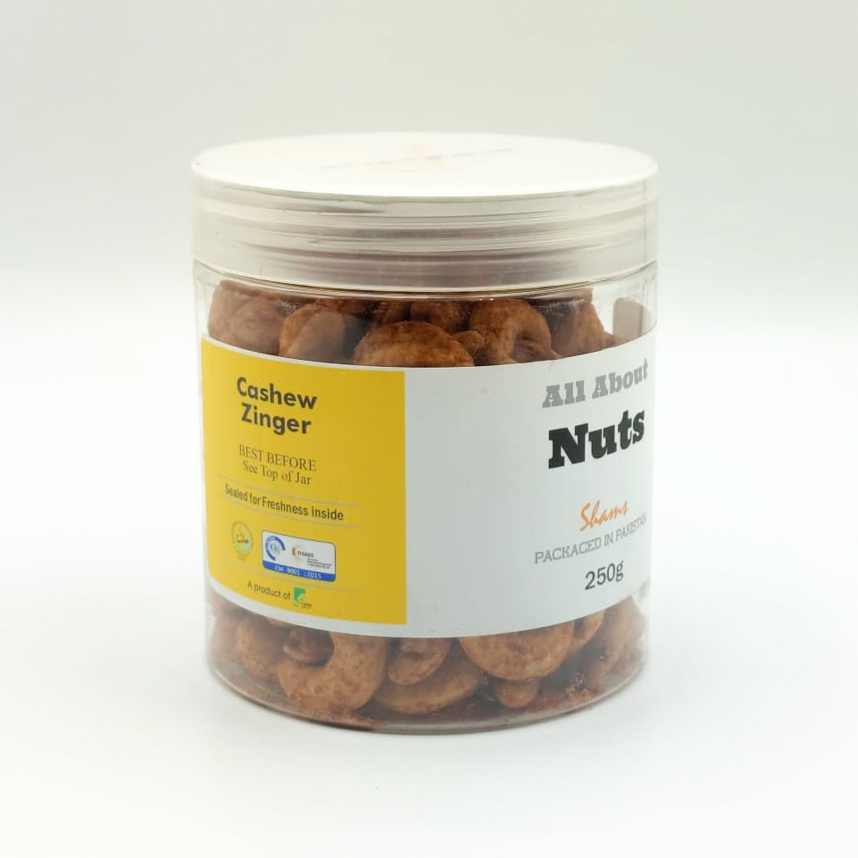 All About Nuts Cashew Zinger 250g - Shams Shopping Centre All About Nuts  