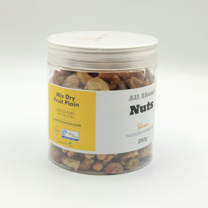 All About Nuts Mix Dry Fruit Plain 250g - Shams Shopping Centre All About Nuts  