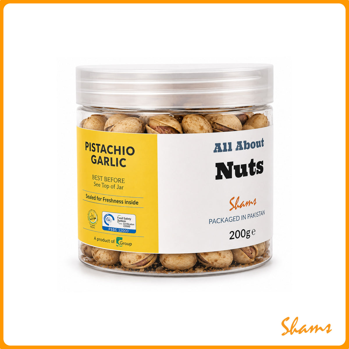 All About Nuts Pistachio Garlic 200g