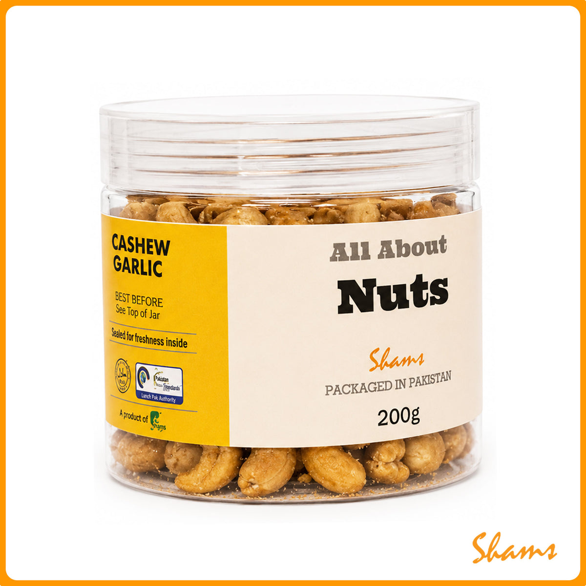 All About Nuts Cashew Garlic 200g