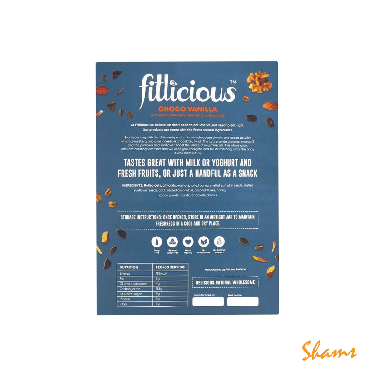 Fiticious Choco Vanilla Porridge Cereal 370g