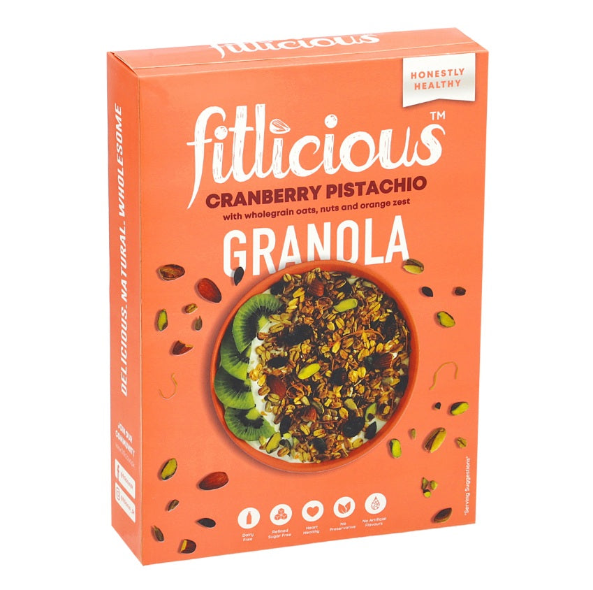Fiticious Cranberry PistachioPorridge Cereal 370g