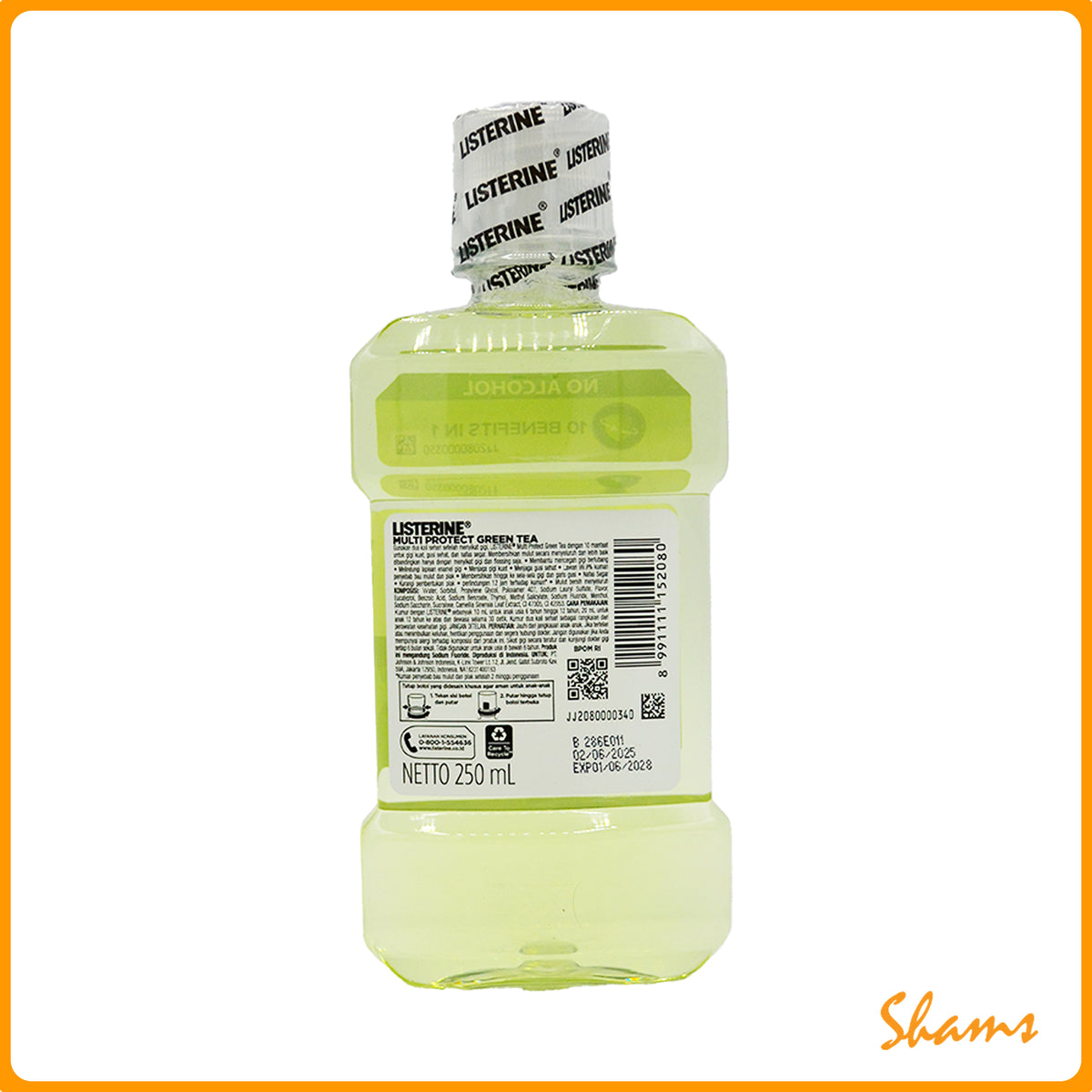Listerine Multi Protect Green Tea Antiseptic Mouthwash 250ml