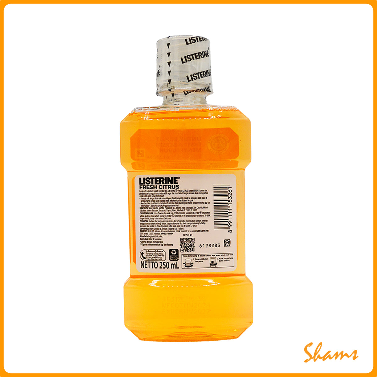 Listerine Fresh Citrus Mouth Wash 250ml