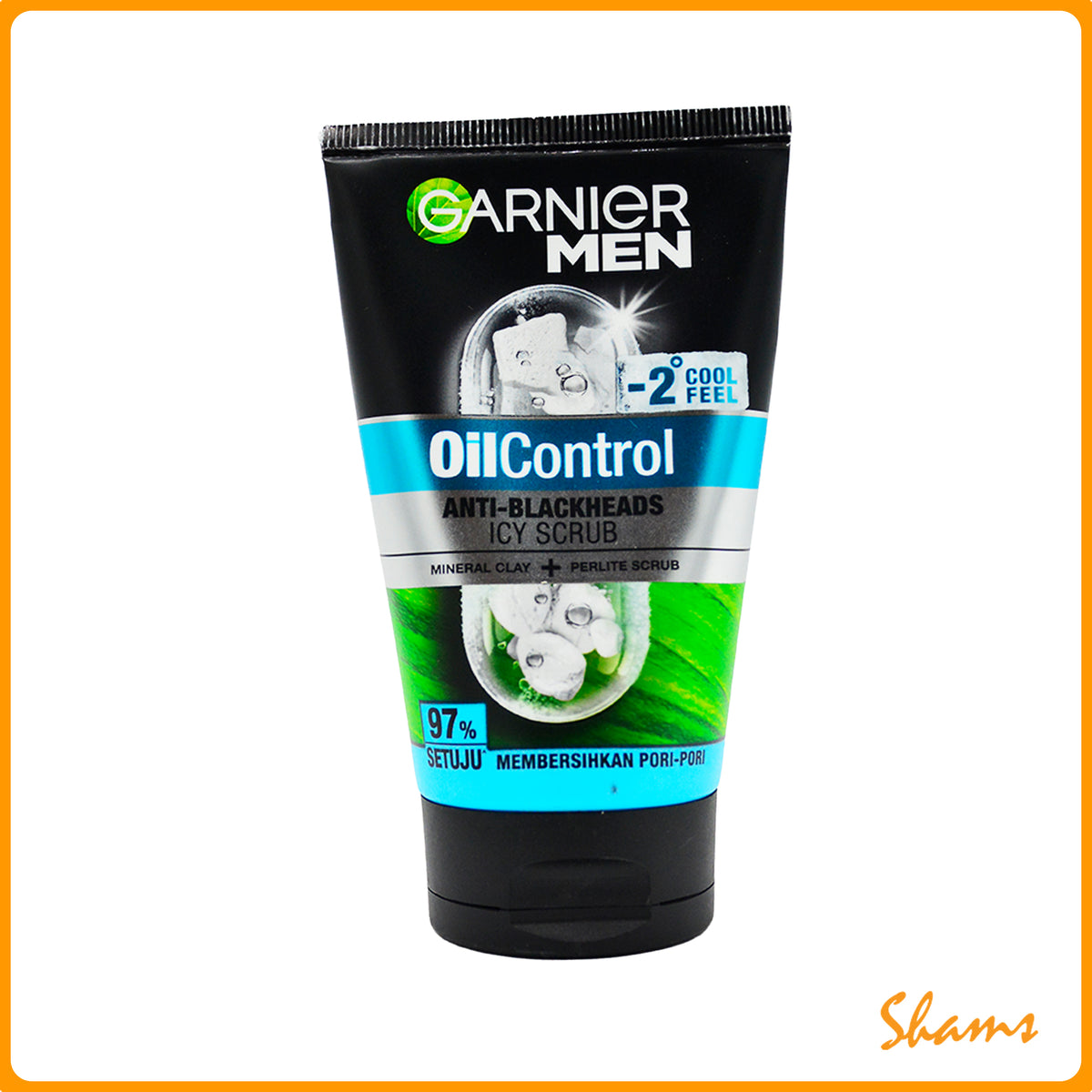 Garnier Men Oil Control Icy Scrub Face Wash 100ml