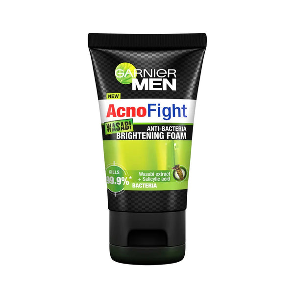 Garnier Men AcnoFight Wasabi Brightening Foam Face Wash 100ml