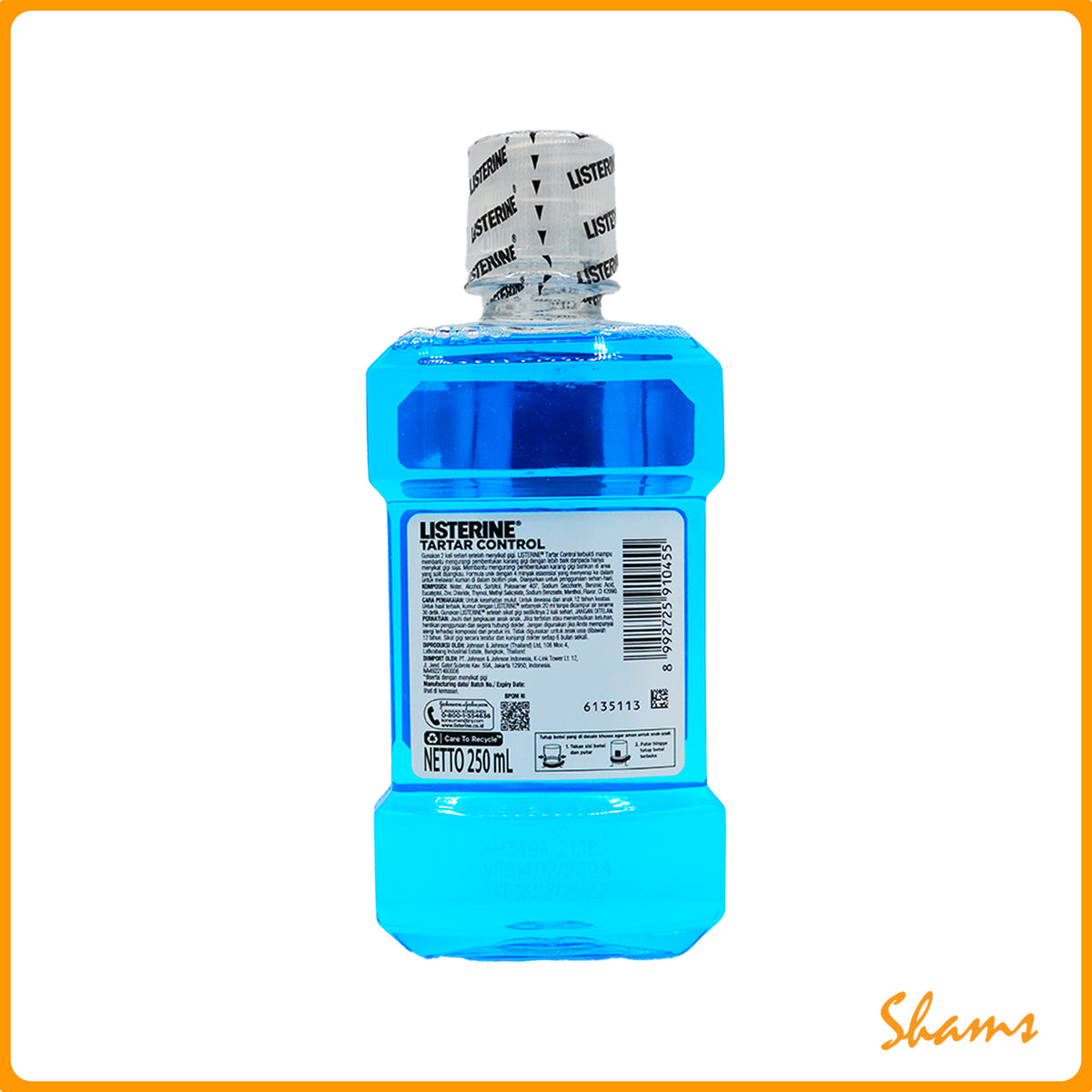 Listrine Tartar Control Mouthwash 250ml