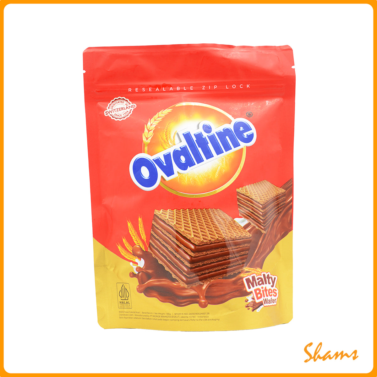 Ovaltine Chocolate Malty Bites Wafer 150g