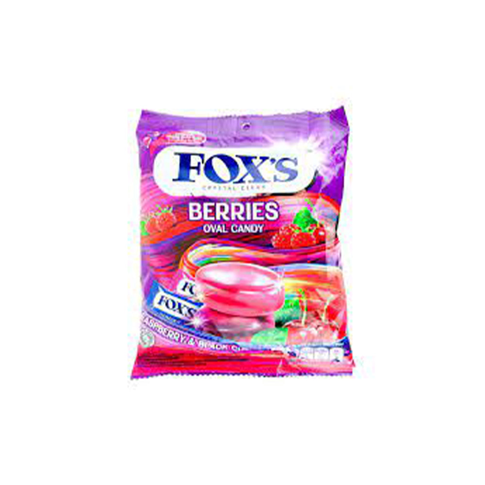 Fox's Berries Oval Candy Raspberry & Black Cherry 125g - Shams Shopping Centre Fox's  