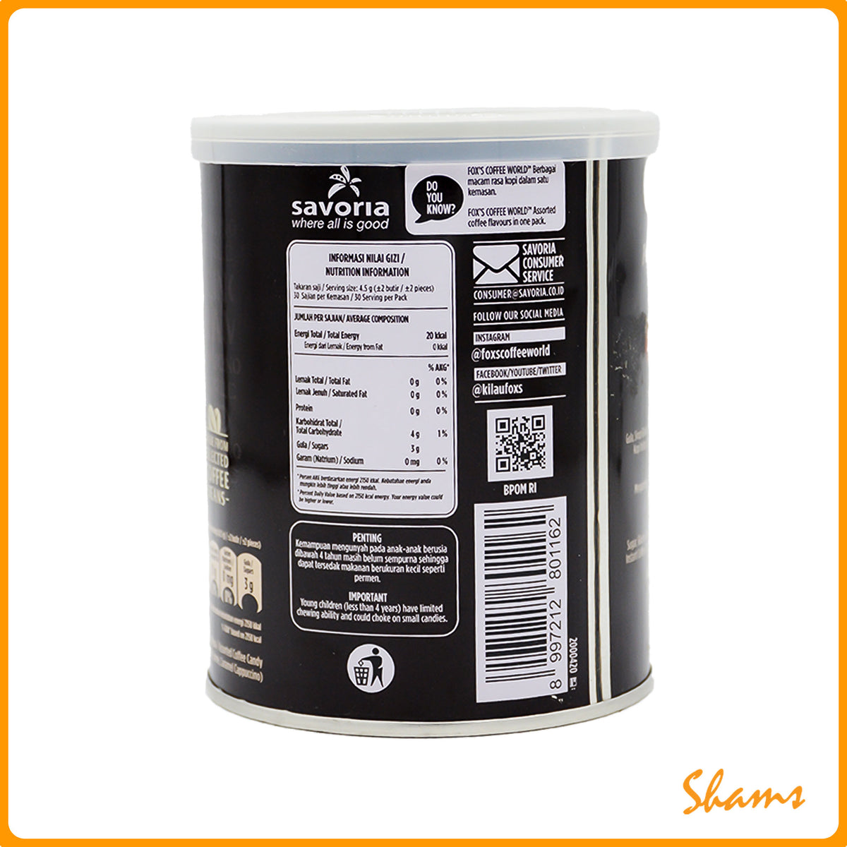 Fox's Assorted Coffee Candy Tin 180g