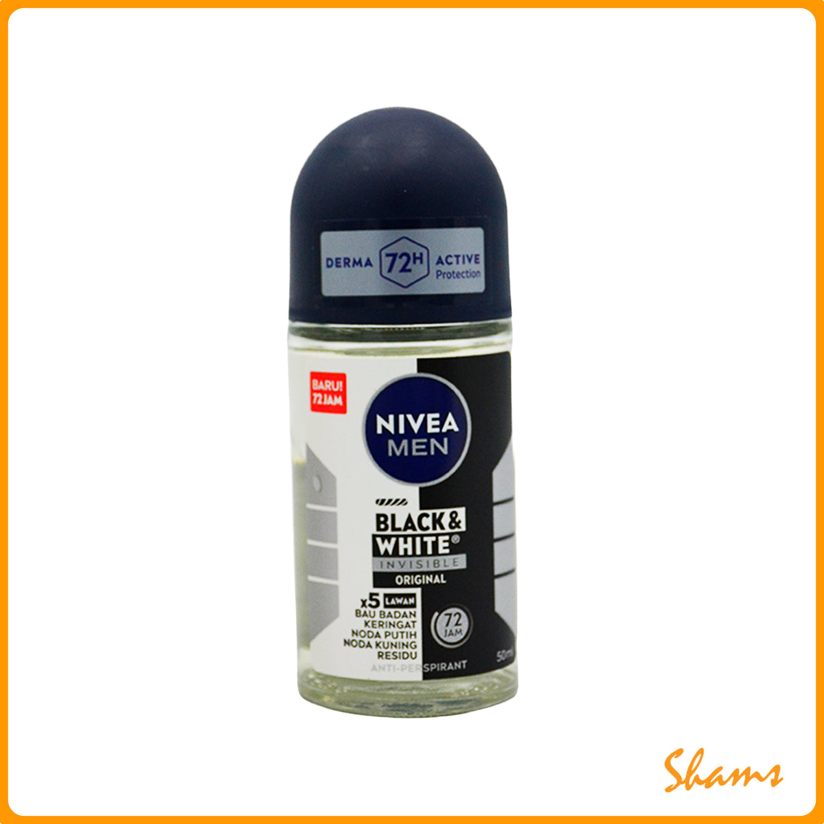 Nivea Men Black & White Invisible Original Roll On 50ml
