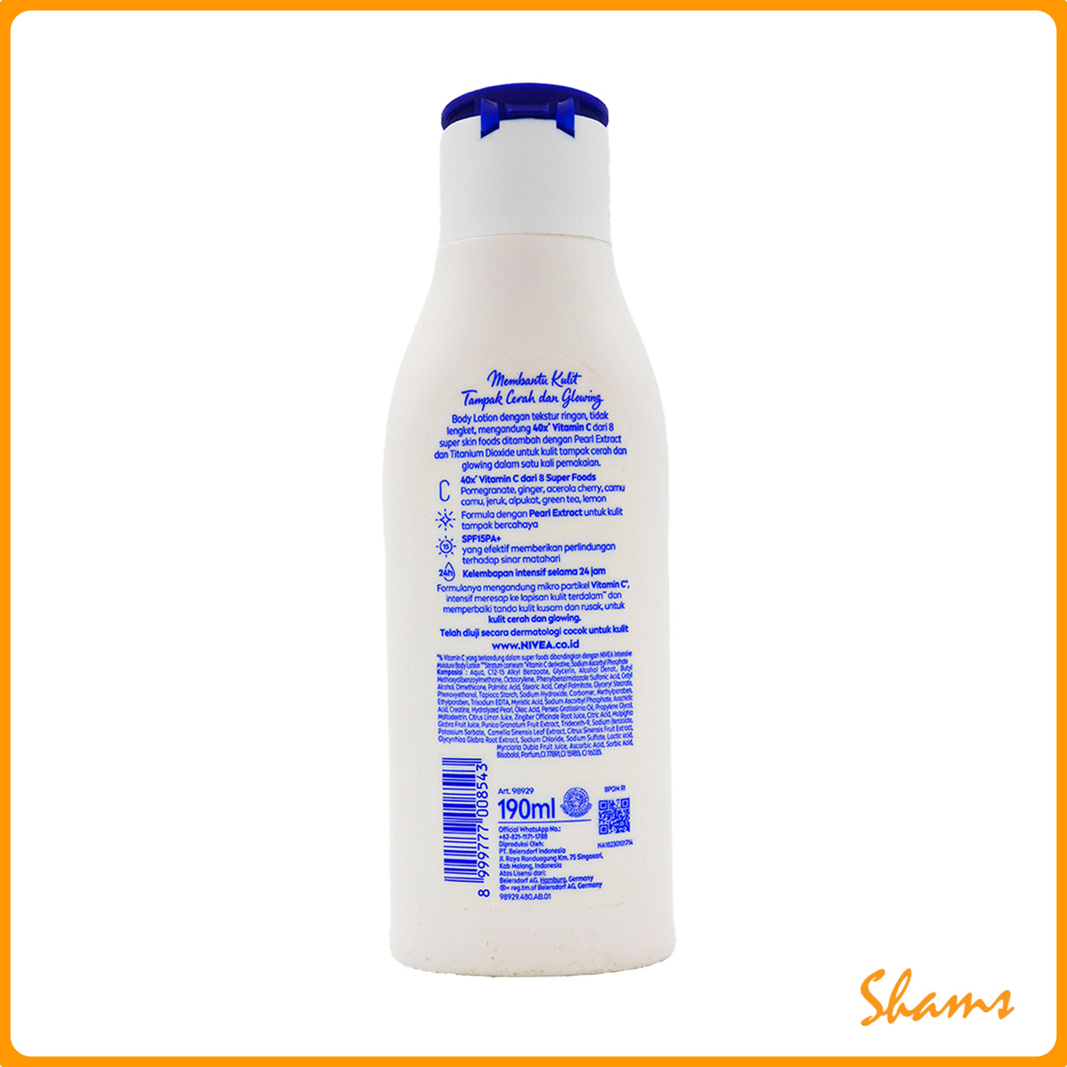 Nivea Extra Bright Instant Glow Body Lotion 190ml