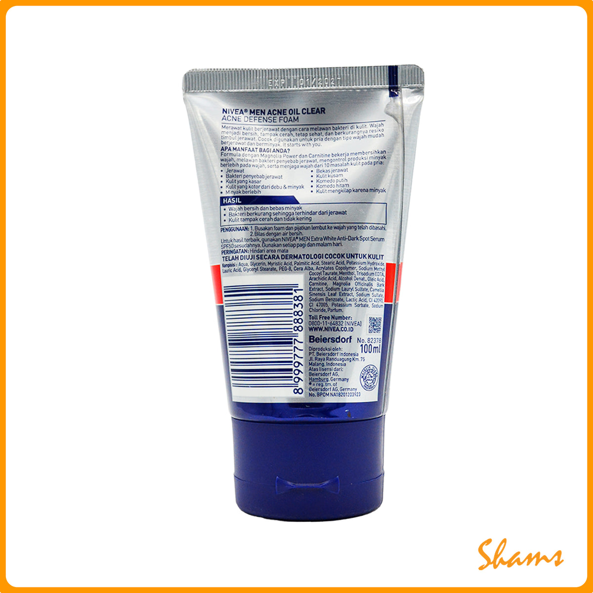 Nivea Men Acne Control Facial Foam 100ml