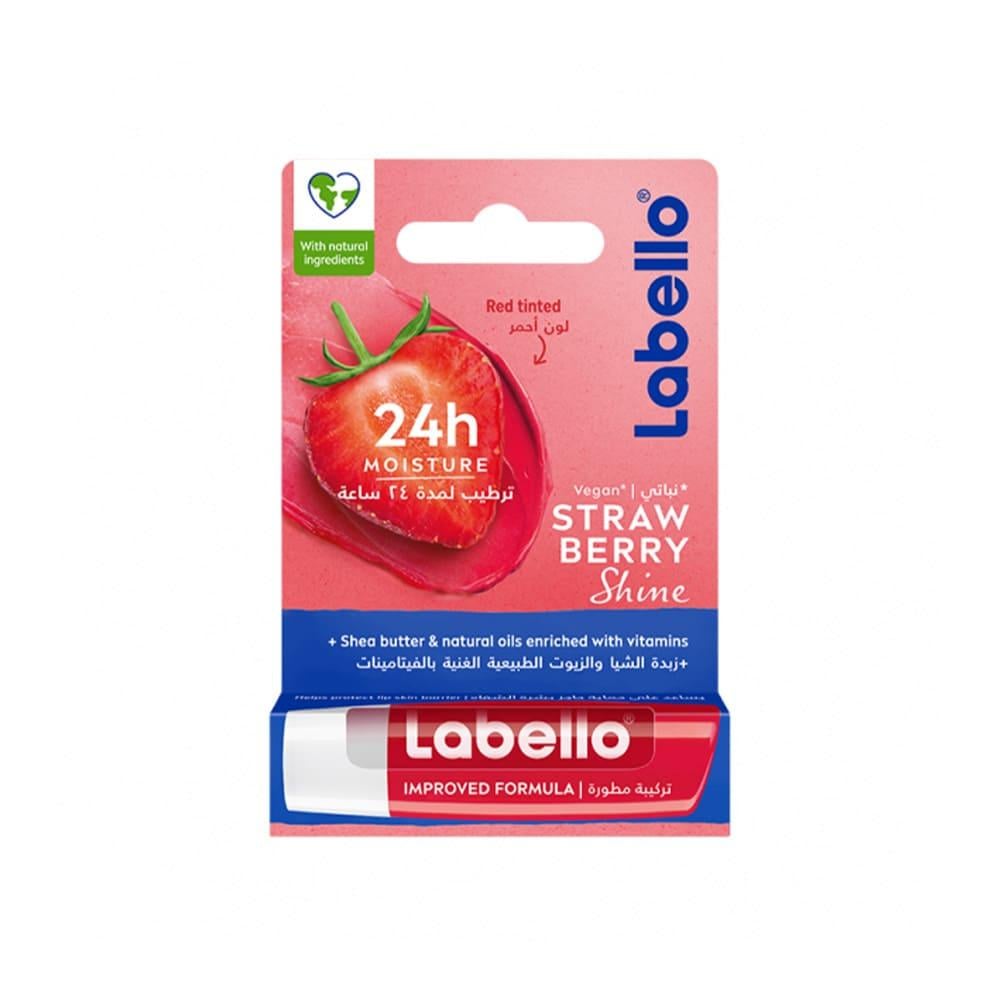 Labello Strawberry Shine Lip Care Balm 4.8gm