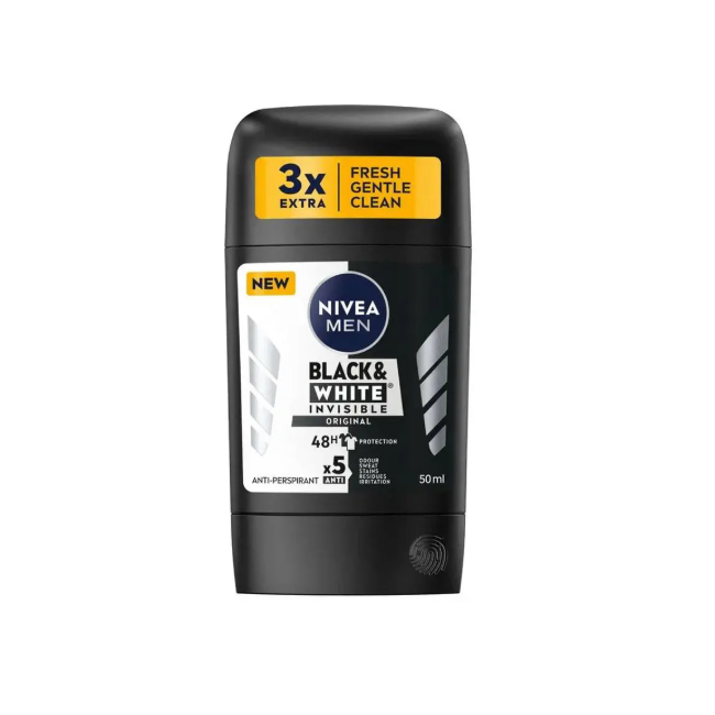 Nivea Men Black & White Invisible Original Deo Stick 50ml