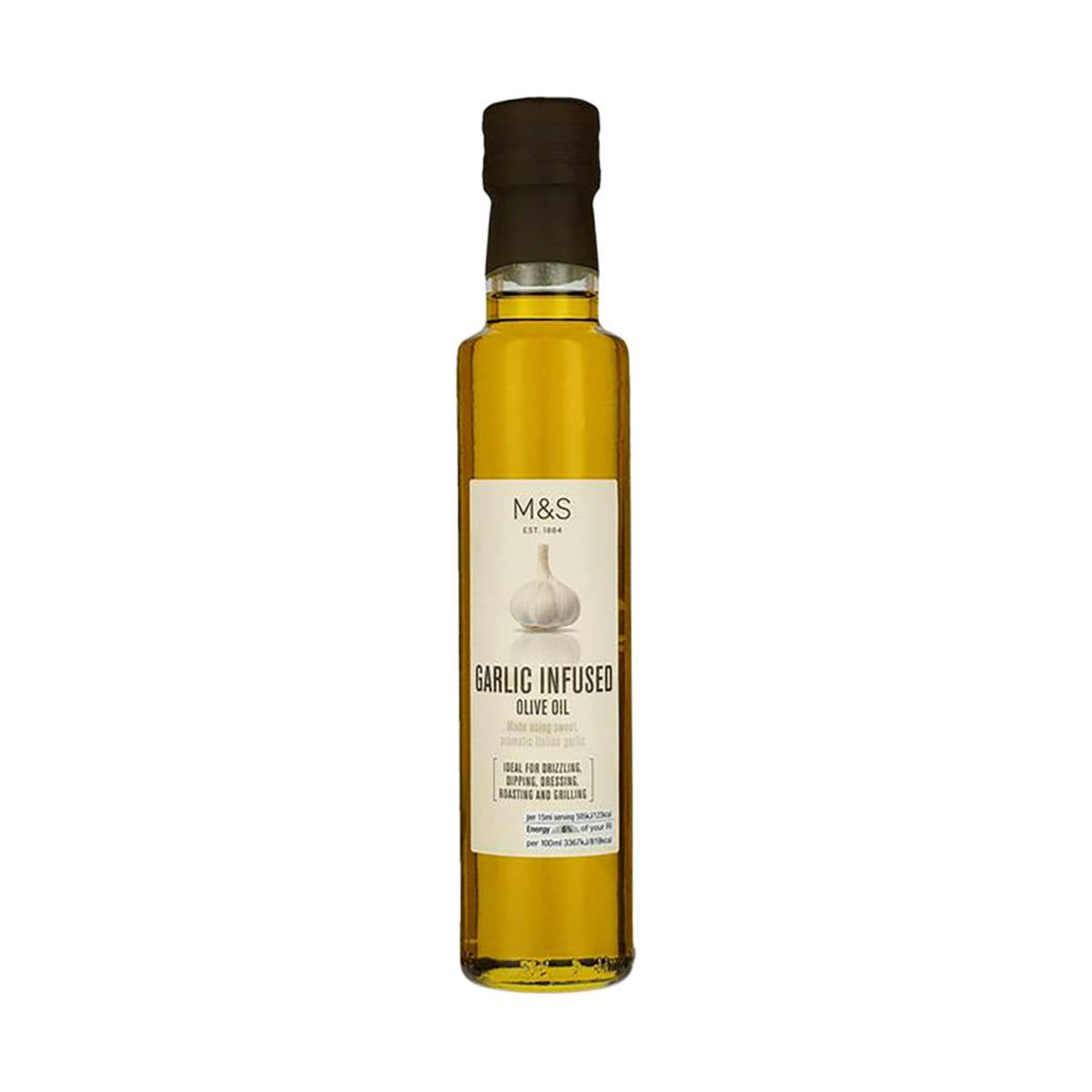 M&S Garlic Infused Olive Oil 250ml - Shams Shopping Centre Marks & Spencer  
