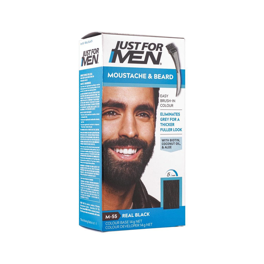 Just For Men Moustache & Beard Real Black M-55 - Shams Shopping Centre Just For Man  