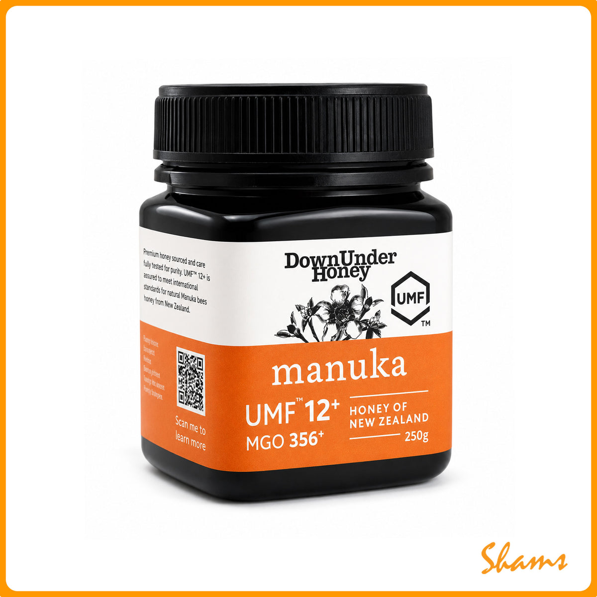 Down Under Honey MGO 356+ Manuka 250g