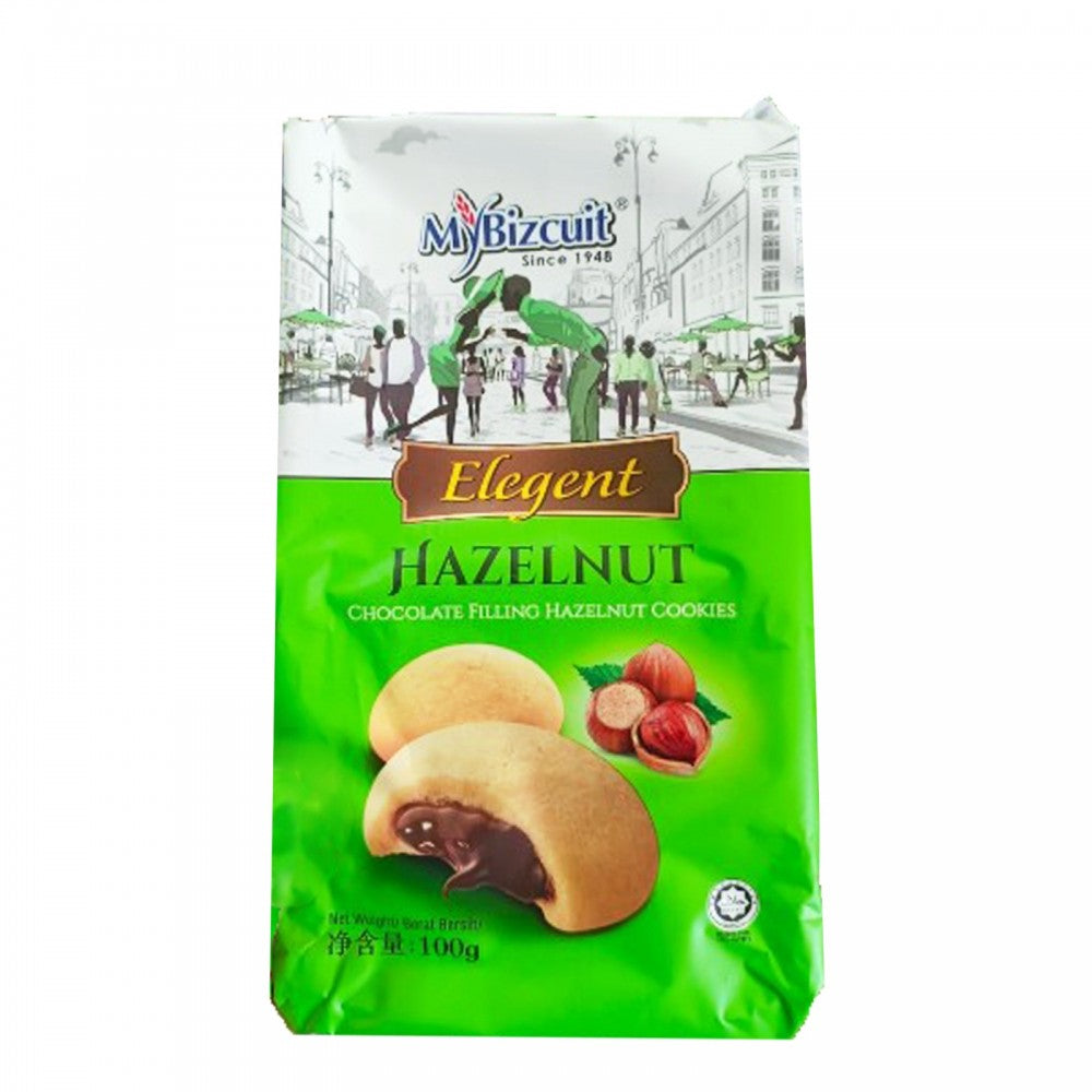 My Bizcuit Hazelnut Jam Filling Cookies 100g - Shams Shopping Centre My Bizcuit  