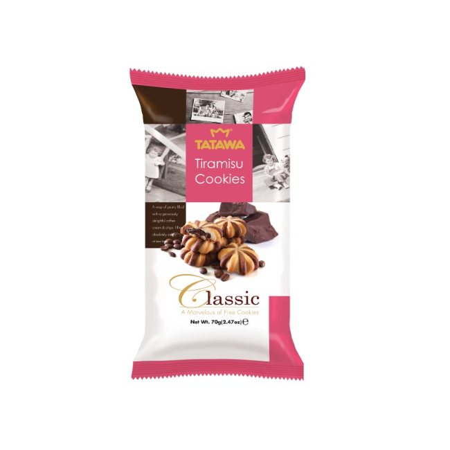Tatawa Tiramisu with Soft Coffee Chocolate Flavour Filling Cookies 70g