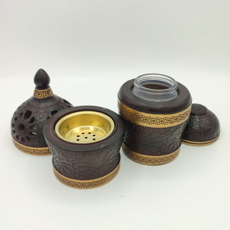 Bakhoor Burner 20955-Brown - Shams Shopping Centre Bakhoor  