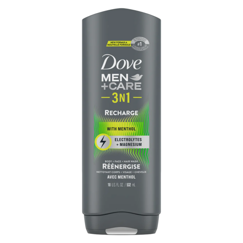 Dove Men +Care Recharge With Menthol Body Wash 532ml - Shams Shopping Centre Dove  