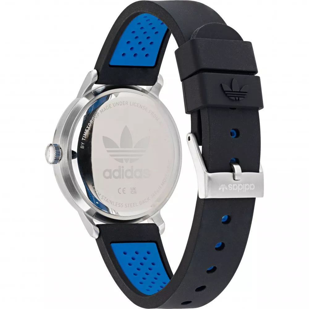 Adidas Stainless Steel Black Silicone Watch AOSY22021