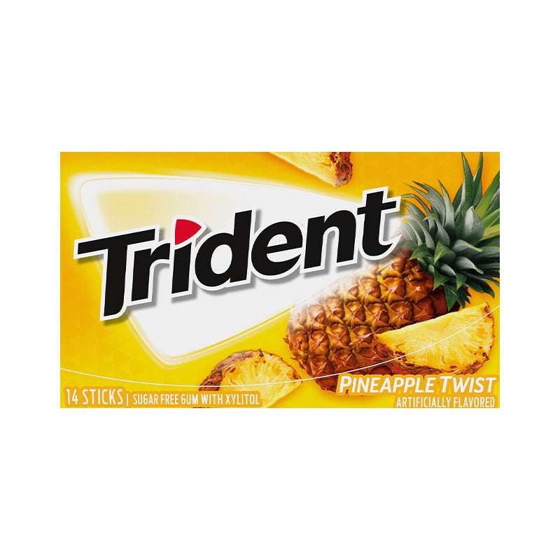Trident Sugar Free Gum Pineapple Twist 14s