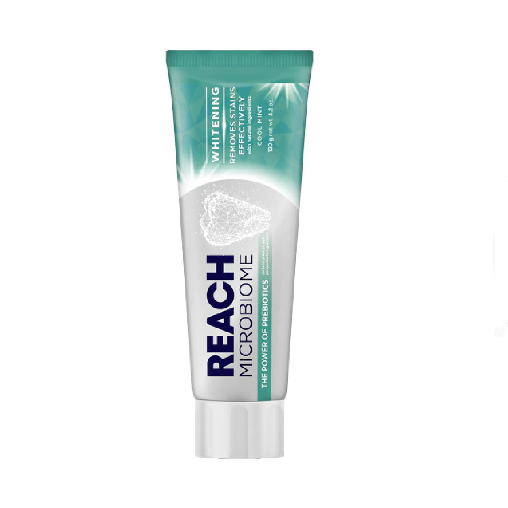 Reach Microbiome Whitening Cool Mint Toothpaste 120g - Shams Shopping Centre Reach Microbiome  